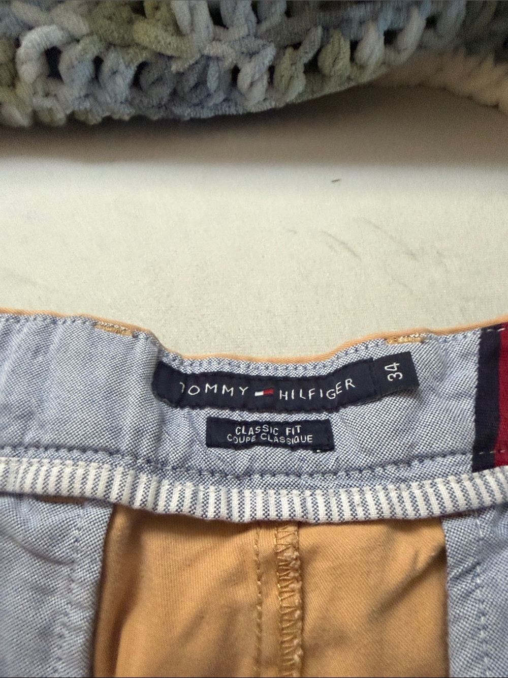 Tommy Hilfiger Light Blue Shorts with Tan Interior